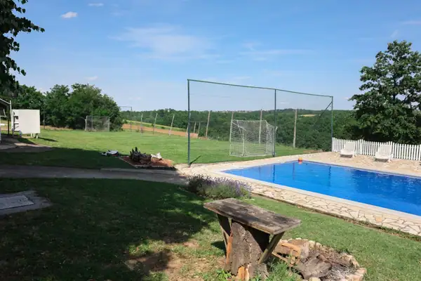Grass mini football pitch