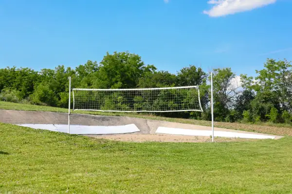 Beach volleyball court